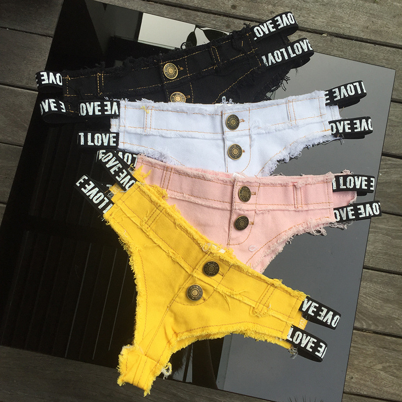 Short European style short jeans sexy shorts for women