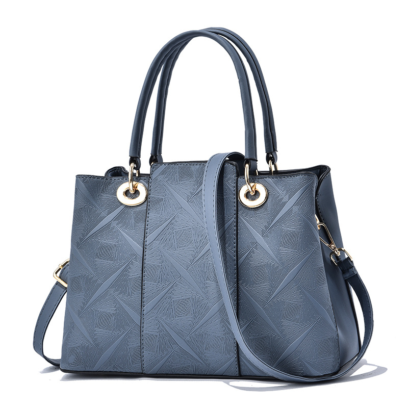 Shoulder high capacity handbag embossing fashion bag