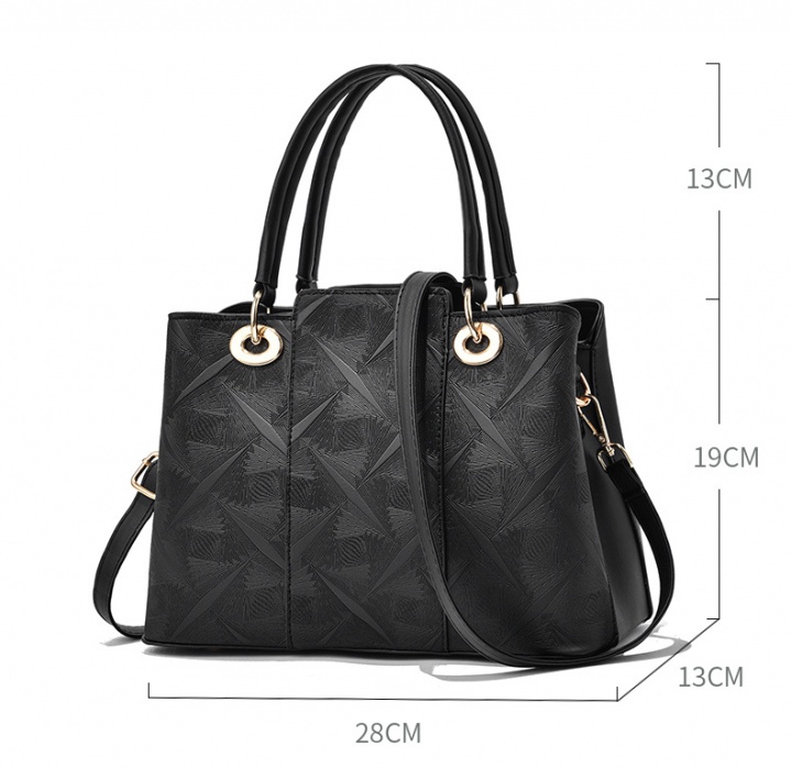 Shoulder high capacity handbag embossing fashion bag