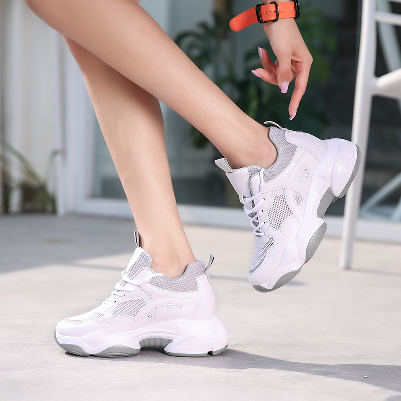 Thick crust platform shoes mesh Sports shoes for women