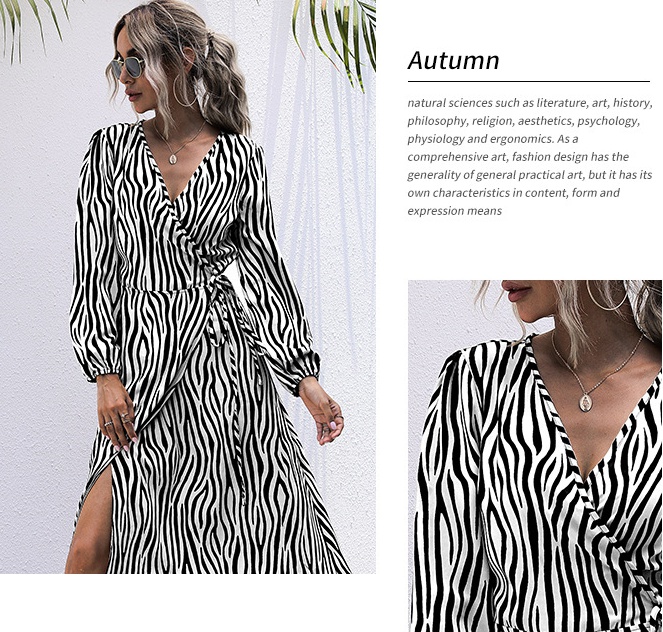 Frenum European style spring long sleeve dress for women