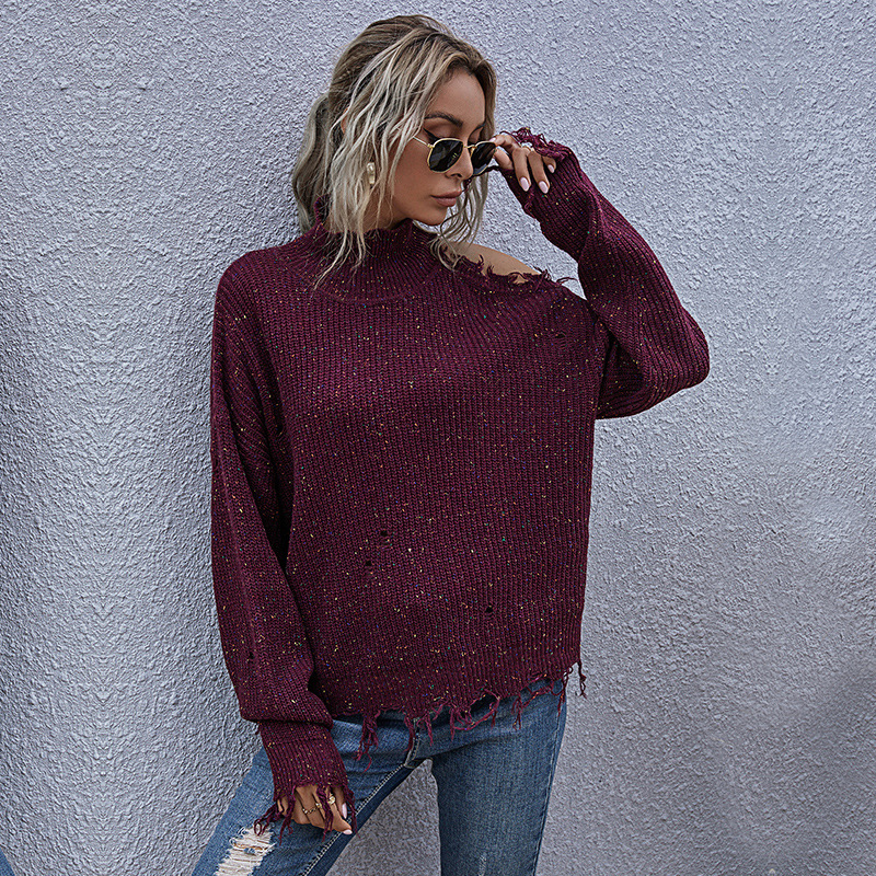 Strapless all-match sweater for women