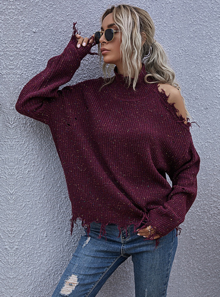Strapless all-match sweater for women
