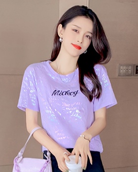 Spring and summer T-shirt short sleeve tops for women