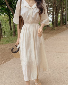 Slim Korean style pure summer France style dress