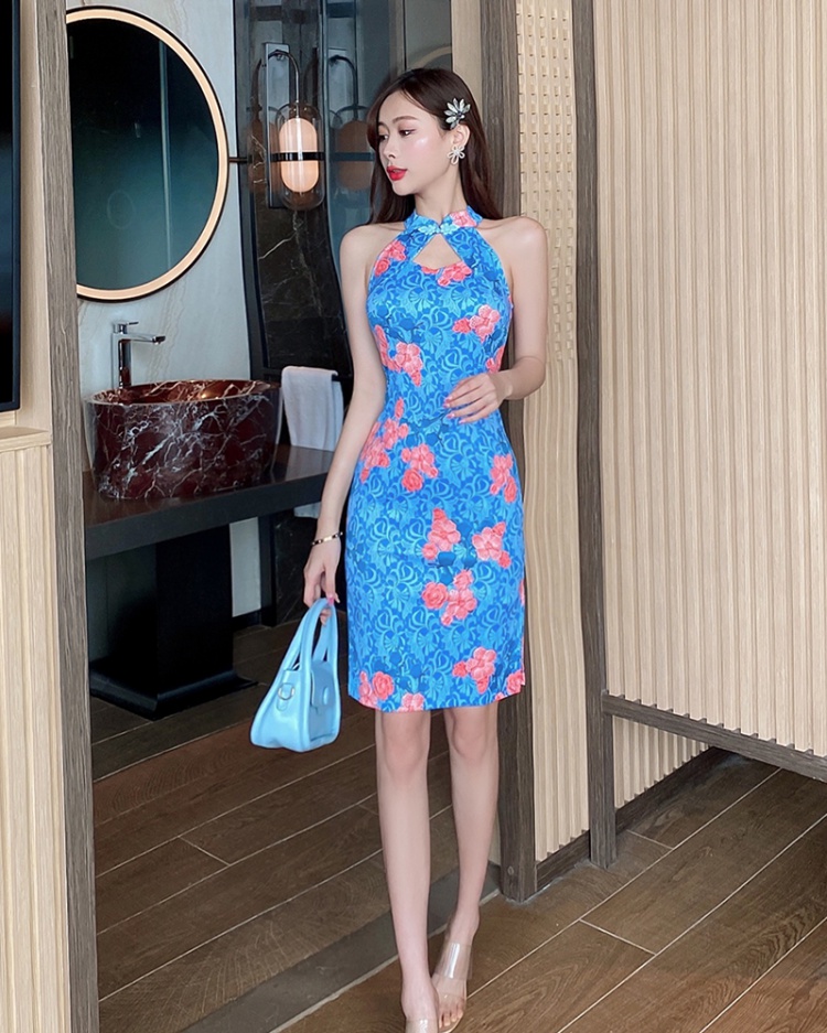Split France style cheongsam colors dress for women
