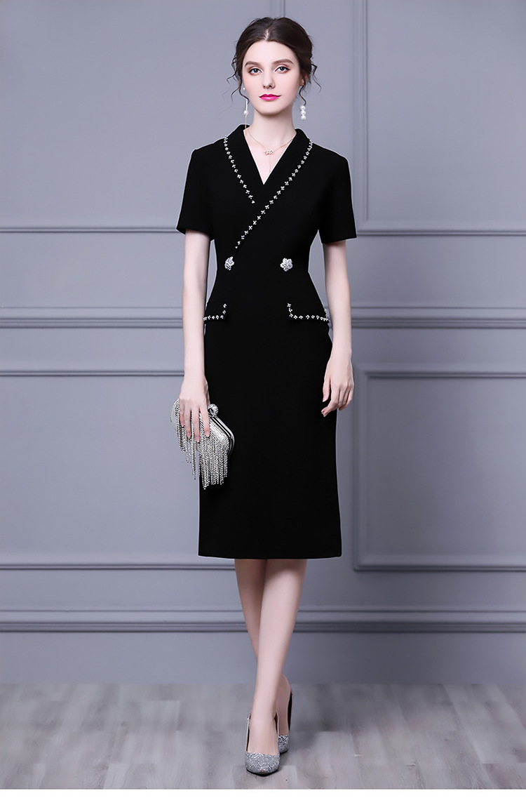 Slim long business suit spring and summer dress