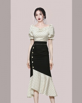 Korean style summer skirt package hip tops 2pcs set