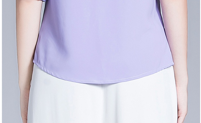 All-match minority thin tops summer commuting shirt for women