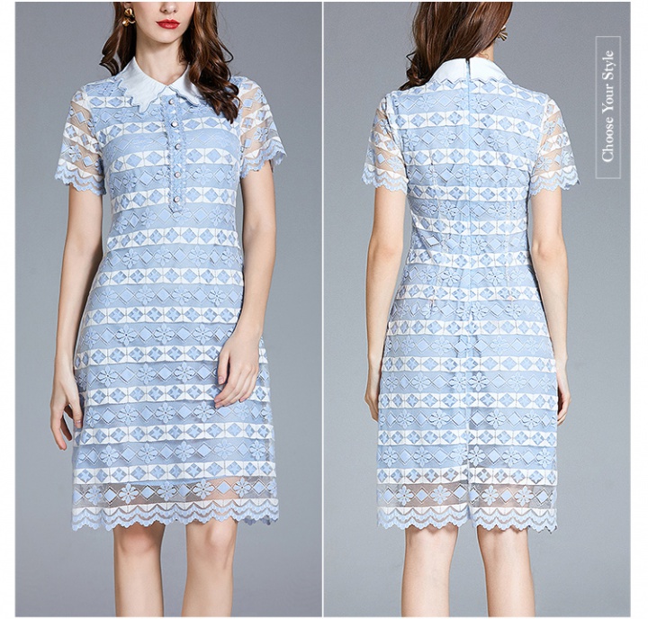 Hollow embroidery summer lace dress for women