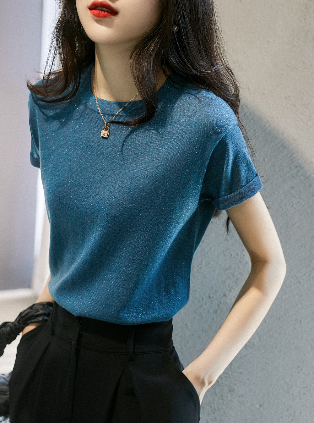 Liangsi pullover wool T-shirt
