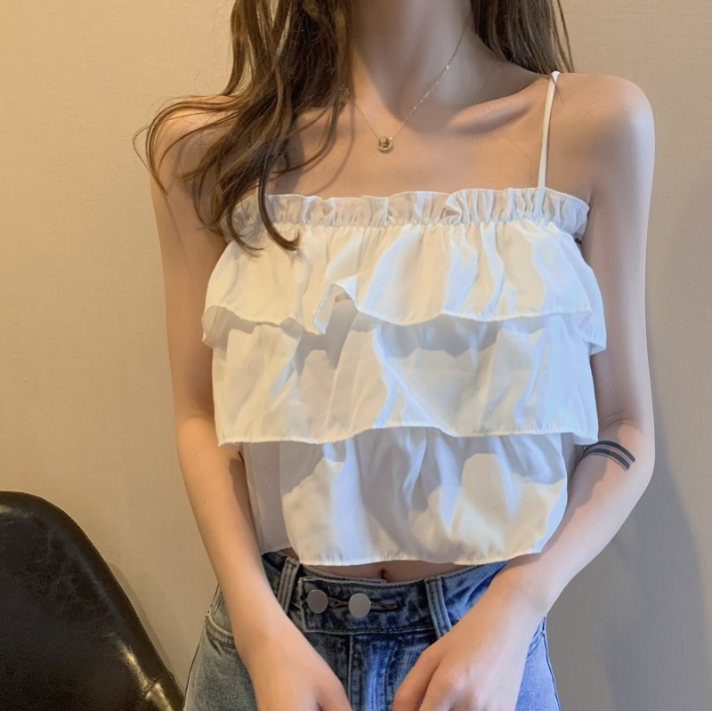 Sling summer sleeveless small wrapped chest tops