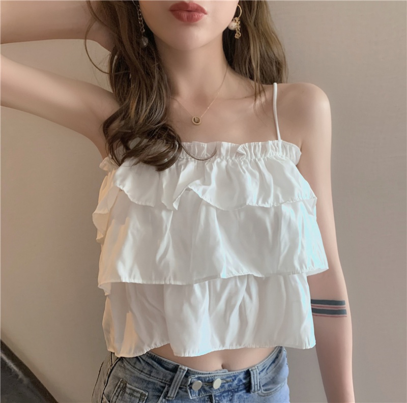 Sling summer sleeveless small wrapped chest tops
