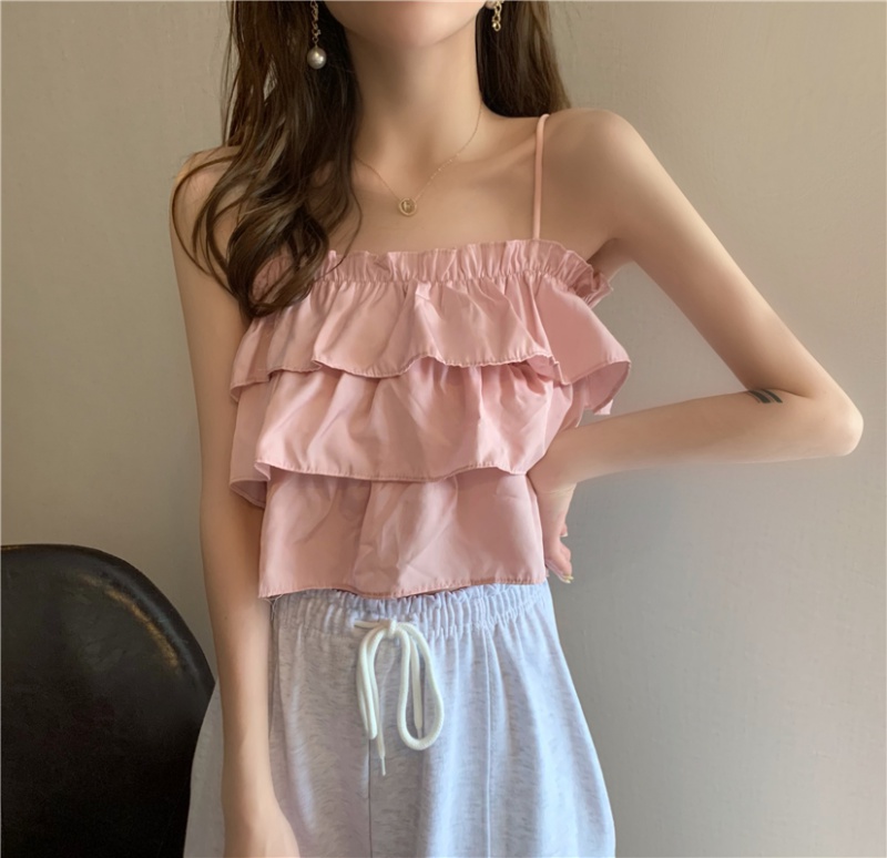 Sling summer sleeveless small wrapped chest tops