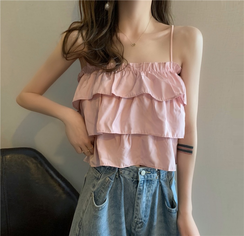 Sling summer sleeveless small wrapped chest tops