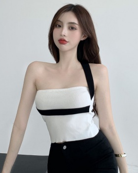 Shoulder tops flat shoulder vest for women