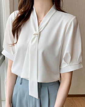 Fashion satin silky long sleeve minority shirt for women