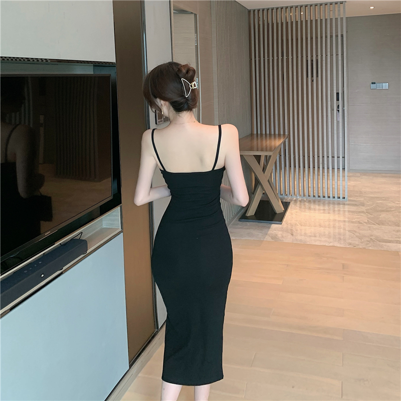 Sling package hip sexy long dress nightclub bandage dress