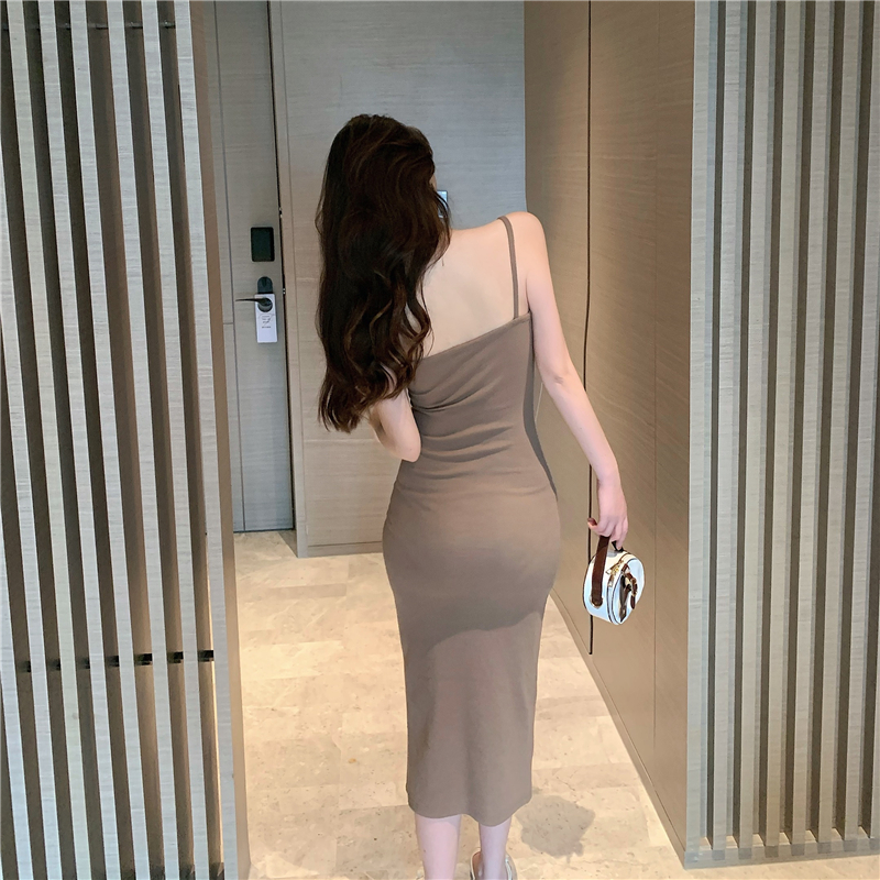 Sling package hip sexy long dress nightclub bandage dress