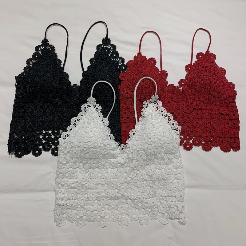 Sling summer vest beauty back crochet tops for women