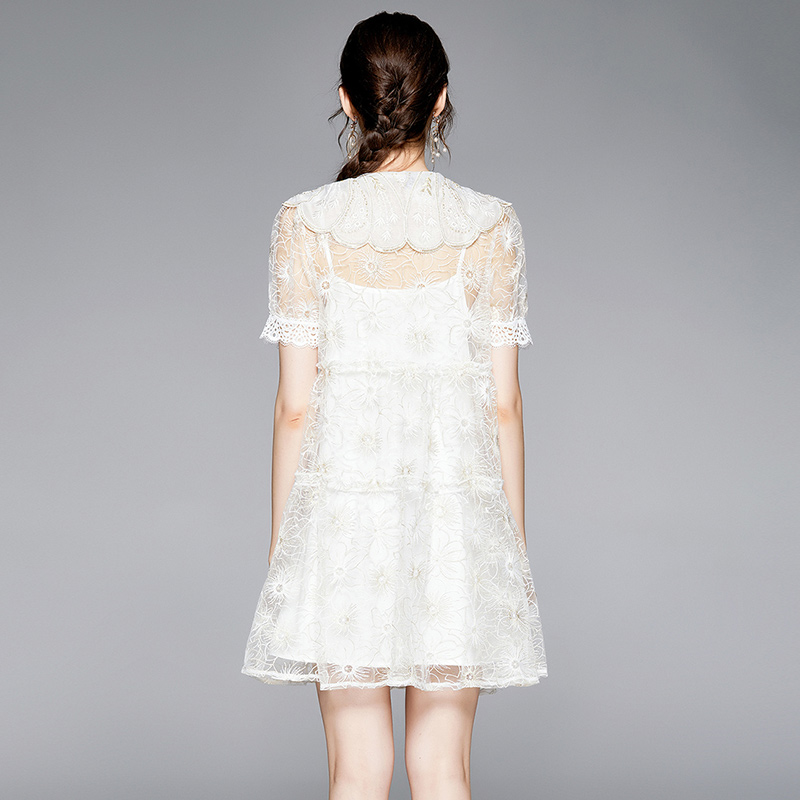 All-match lace elegant temperament light loose dress