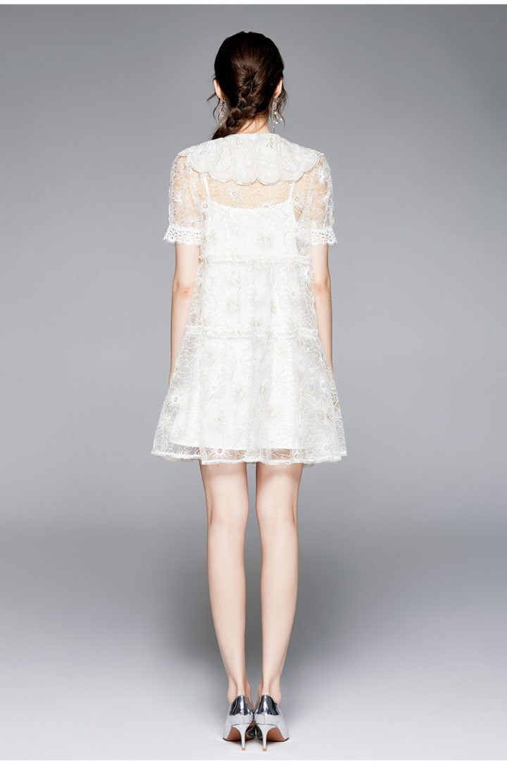 All-match lace elegant temperament light loose dress