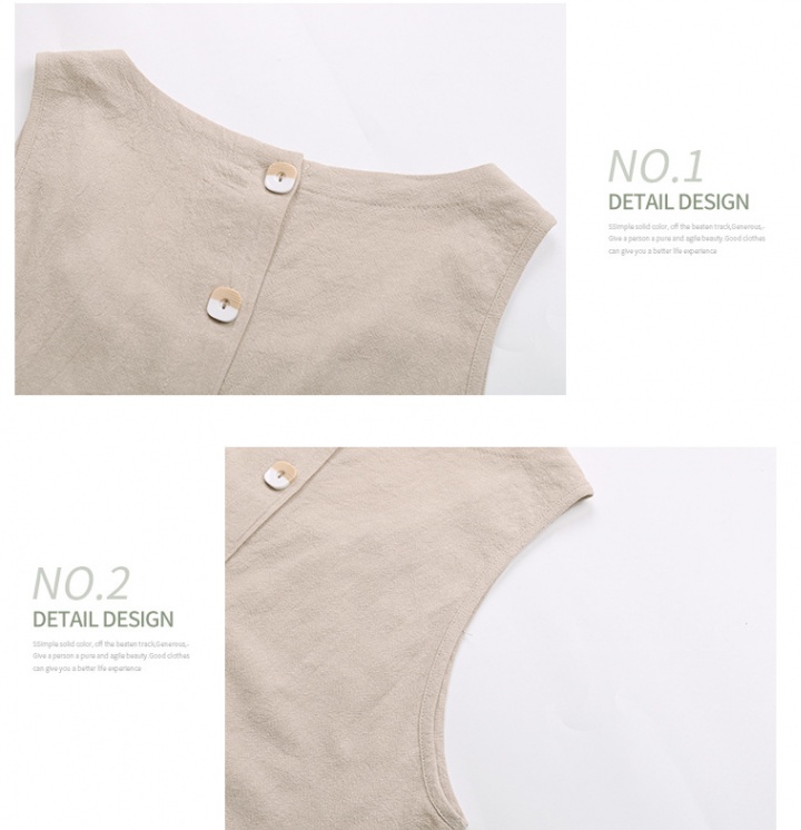 Frenum summer cotton vest pure loose shorts for women