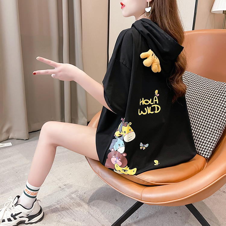 Summer Korean style short sleeve loose T-shirt for women