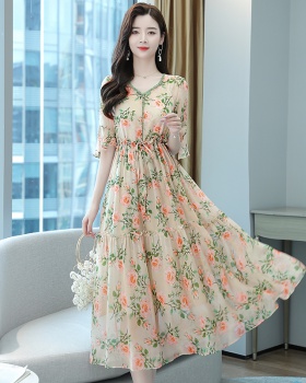 Summer dress printing long dress for women