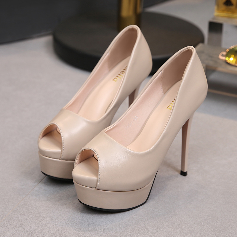 Fashion high-heeled platform Casual business shoes