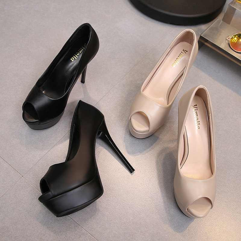 Fashion high-heeled platform Casual business shoes
