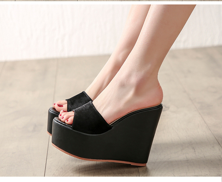 Simple slipsole sandals thick crust Casual slippers for women