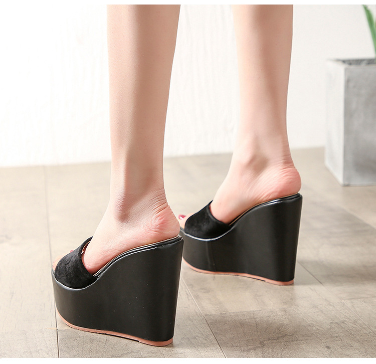 Simple slipsole sandals thick crust Casual slippers for women