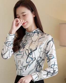 Spring printing tops chiffon colors shirt for women