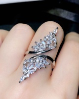 Wing decoration exaggeration hollow ring for women
