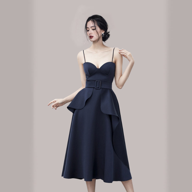 Temperament sling formal dress Korean style dress