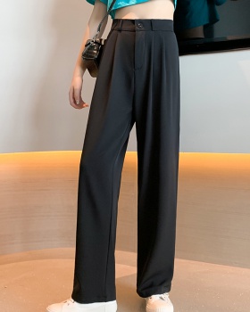 Straight drape business suit thin long pants