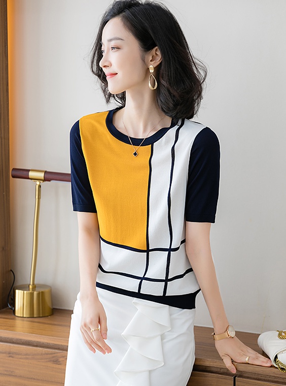 Korean style T-shirt summer bottoming shirt for women