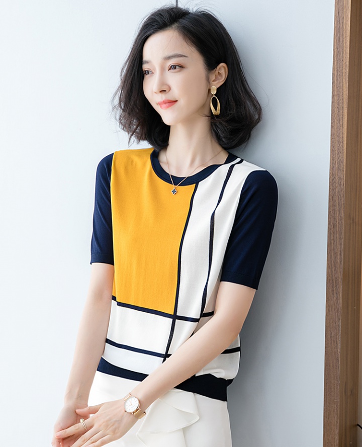 Korean style T-shirt summer bottoming shirt for women