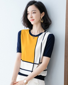 Korean style T-shirt summer bottoming shirt for women