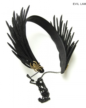 Halloween wing hair rope spider tassels headwear for women