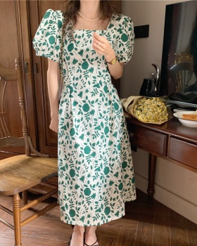 France style vacation long floral Korean style dress