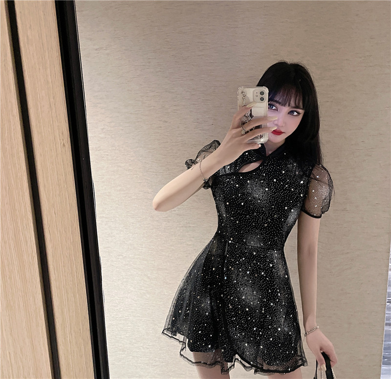 Slim cheongsam temperament dress