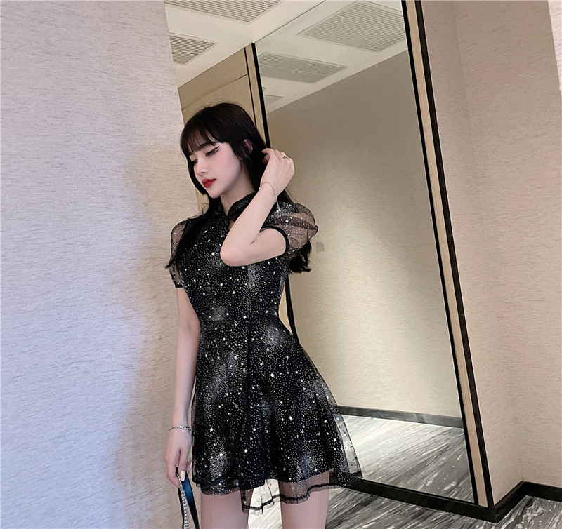 Slim cheongsam temperament dress