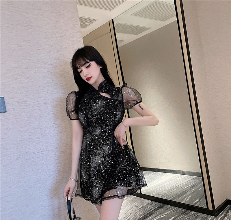 Slim cheongsam temperament dress