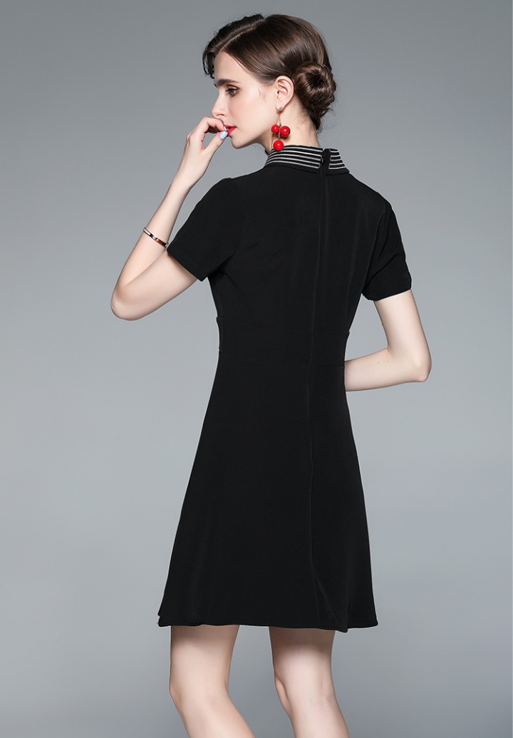 Show high cstand collar France style dress for women