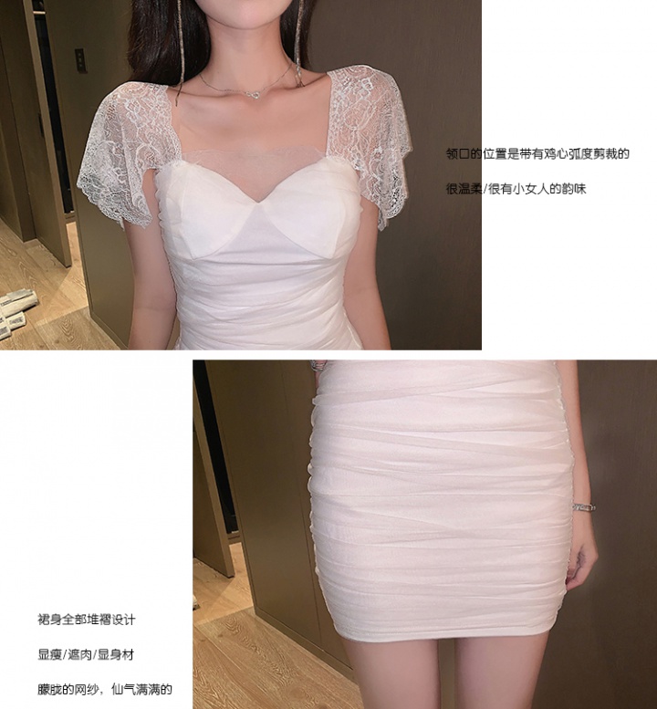 Gauze France style temperament ladies dress for women