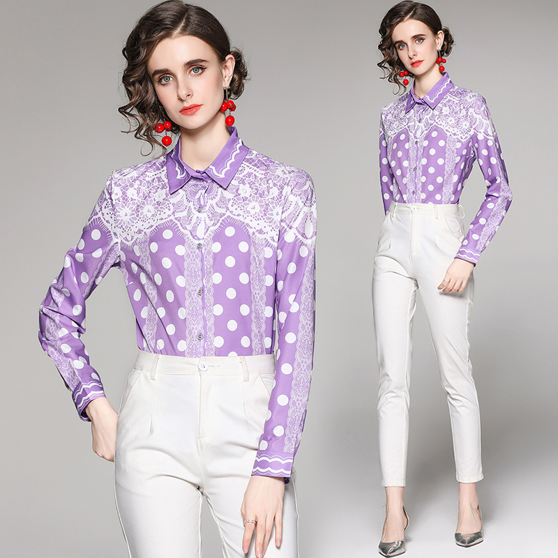 European style slim all-match fashion shirt