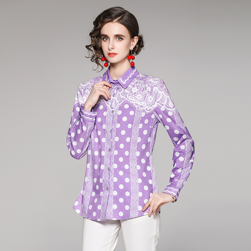 European style slim all-match fashion shirt