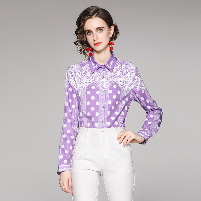 European style slim all-match fashion shirt